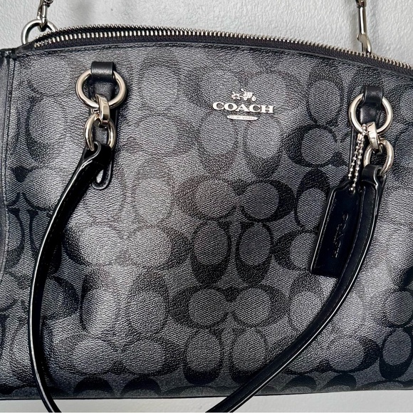 Coach Signature Christie Carryall, F58291, Black and Grey, Excellent condition - Picture 10 of 14